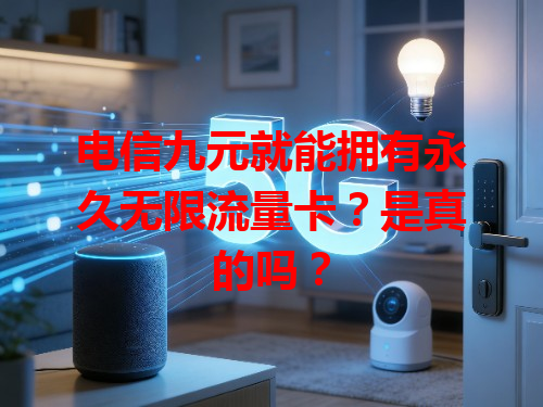 电信九元就能拥有永久无限流量卡？是真的吗？