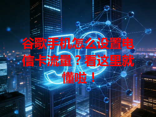 谷歌手机怎么设置电信卡流量？看这里就懂啦！