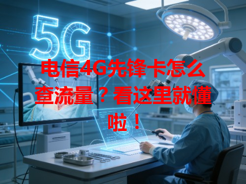 电信4G先锋卡怎么查流量？看这里就懂啦！