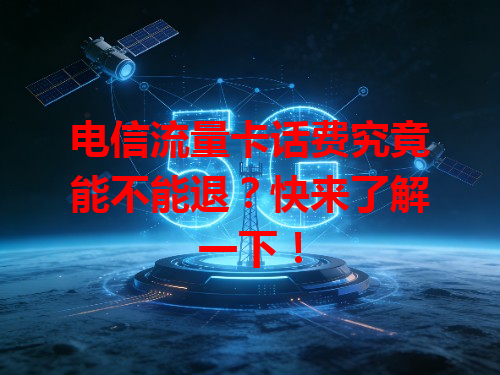 电信流量卡话费究竟能不能退？快来了解一下！