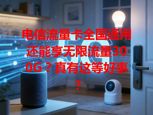 电信流量卡全国通用还能享无限流量300G？真有这等好事？