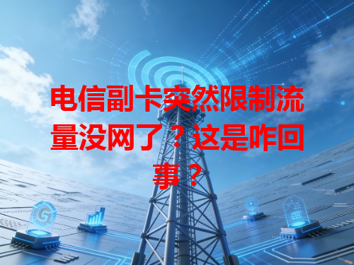电信副卡突然限制流量没网了？这是咋回事？