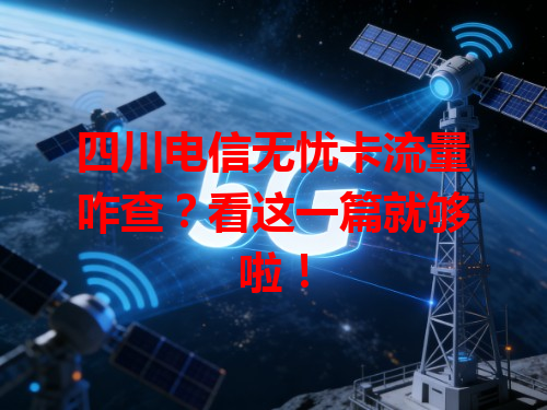 四川电信无忧卡流量咋查？看这一篇就够啦！