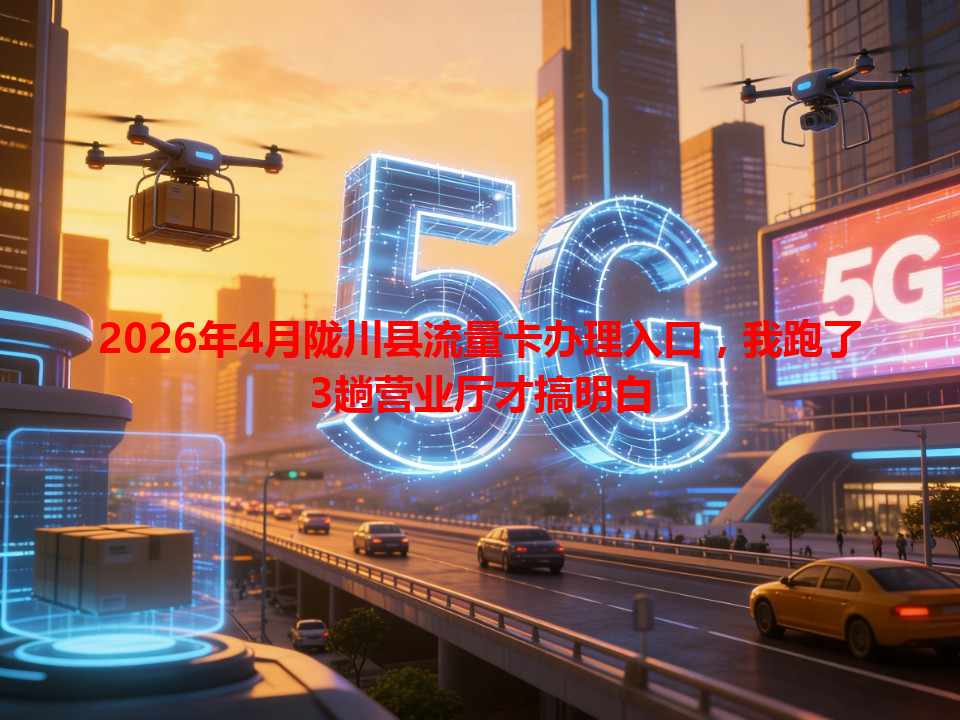 2026年4月陇川县流量卡办理入口，我跑了3趟营业厅才搞明白