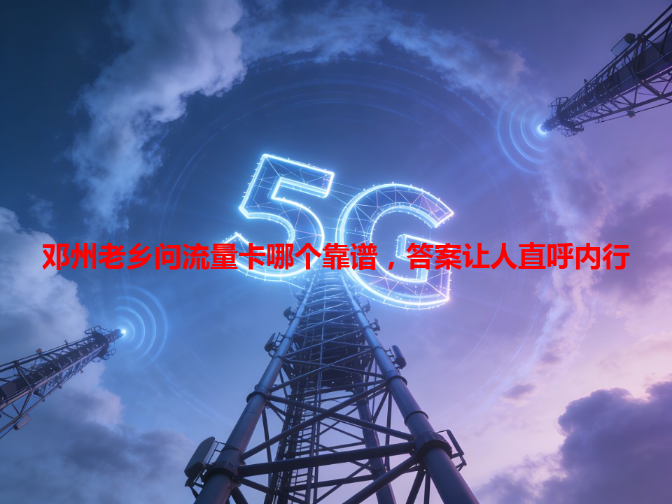 邓州老乡问流量卡哪个靠谱，答案让人直呼内行
