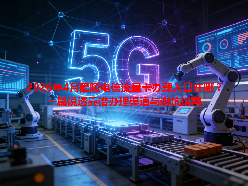 2026年4月醴陵电信流量卡办理入口在哪？一篇说透靠谱办理渠道与避坑指南