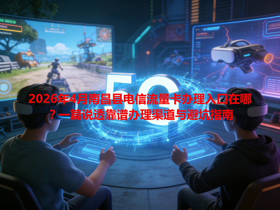 2026年4月南昌县电信流量卡办理入口在哪？一篇说透靠谱办理渠道与避坑指南