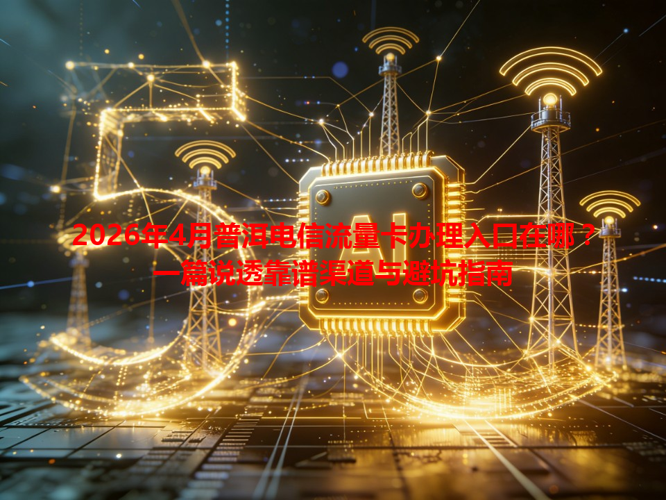 2026年4月普洱电信流量卡办理入口在哪？一篇说透靠谱渠道与避坑指南