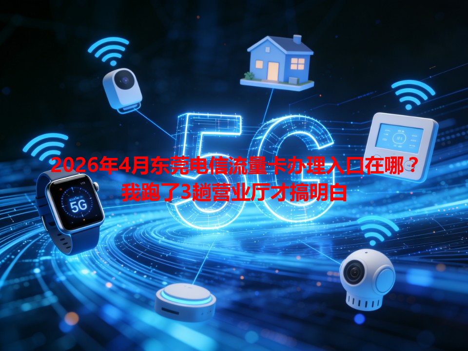 2026年4月东莞电信流量卡办理入口在哪？我跑了3趟营业厅才搞明白