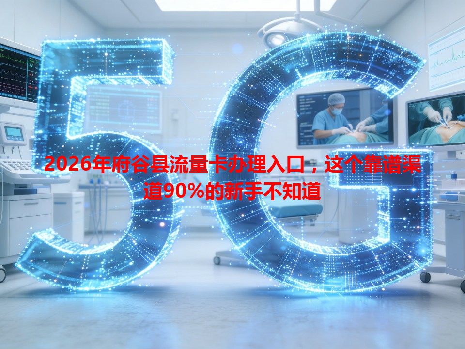 2026年府谷县流量卡办理入口，这个靠谱渠道90%的新手不知道