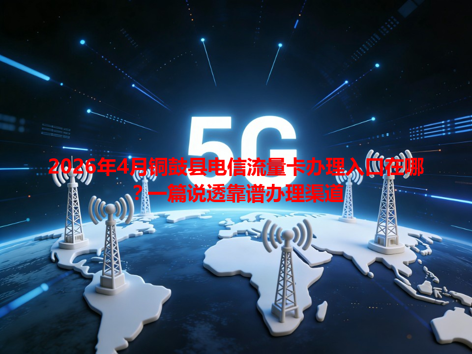 2026年4月铜鼓县电信流量卡办理入口在哪？一篇说透靠谱办理渠道