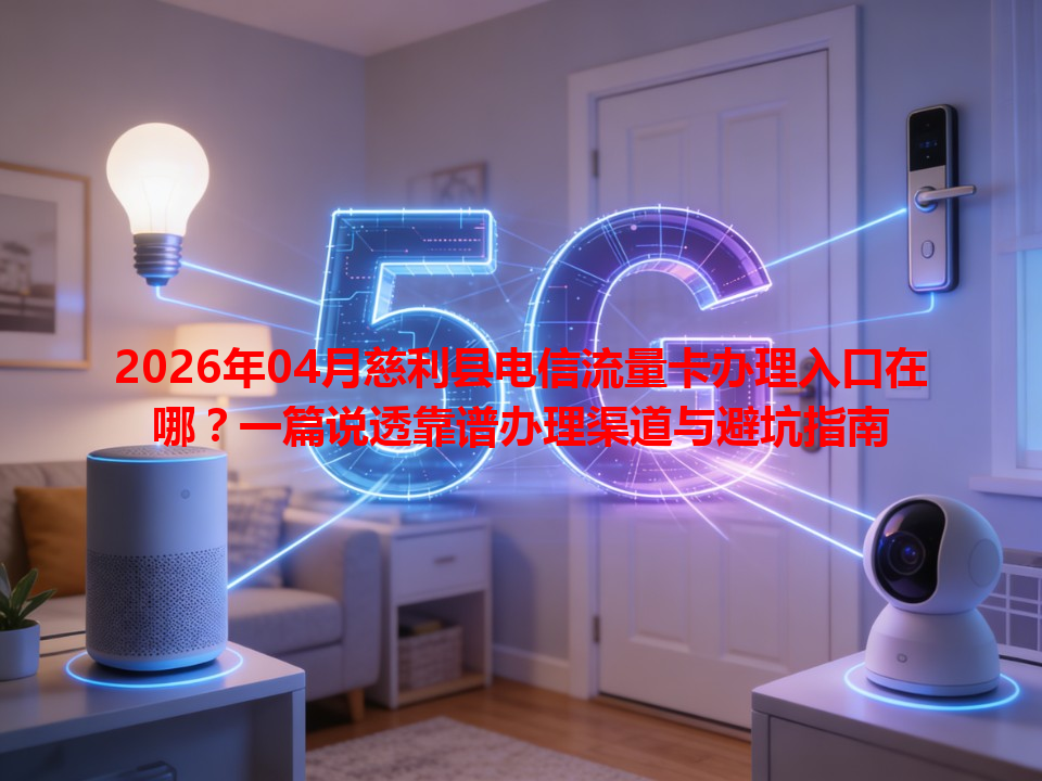 2026年04月慈利县电信流量卡办理入口在哪？一篇说透靠谱办理渠道与避坑指南