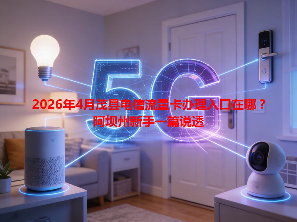 2026年4月茂县电信流量卡办理入口在哪？阿坝州新手一篇说透