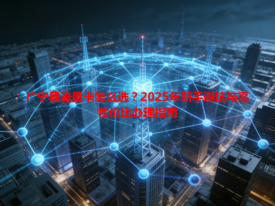 广宁县流量卡怎么选？2025年新手避坑与高性价比办理指南