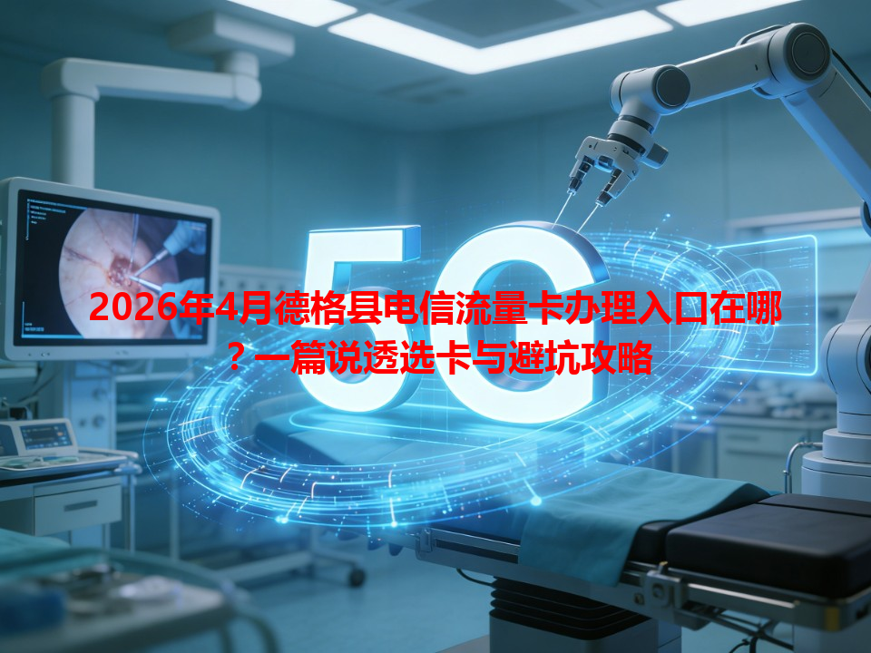 2026年4月德格县电信流量卡办理入口在哪？一篇说透选卡与避坑攻略