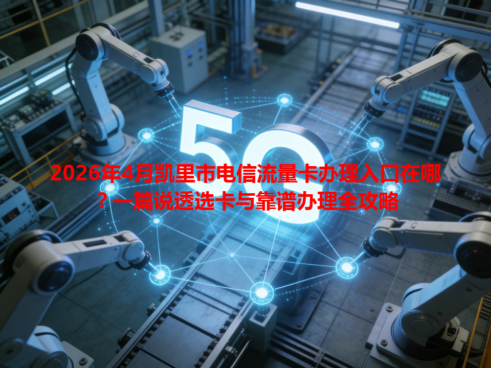 2026年4月凯里市电信流量卡办理入口在哪？一篇说透选卡与靠谱办理全攻略