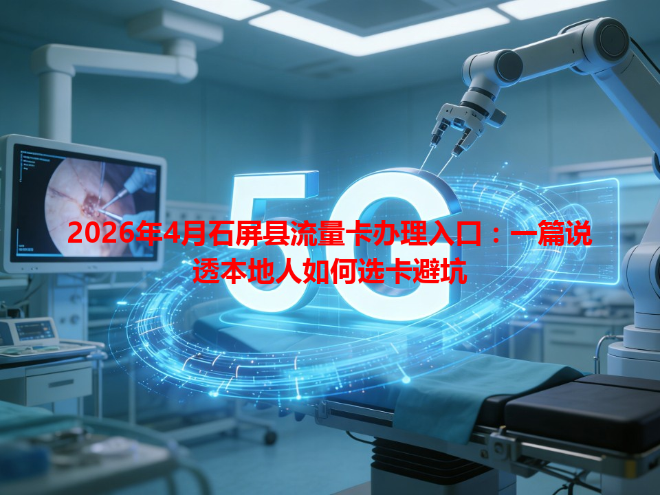 2026年4月石屏县流量卡办理入口：一篇说透本地人如何选卡避坑