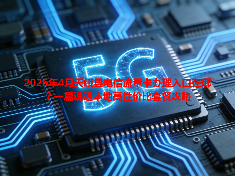 2026年4月天峨县电信流量卡办理入口在哪？一篇说透本地高性价比套餐攻略