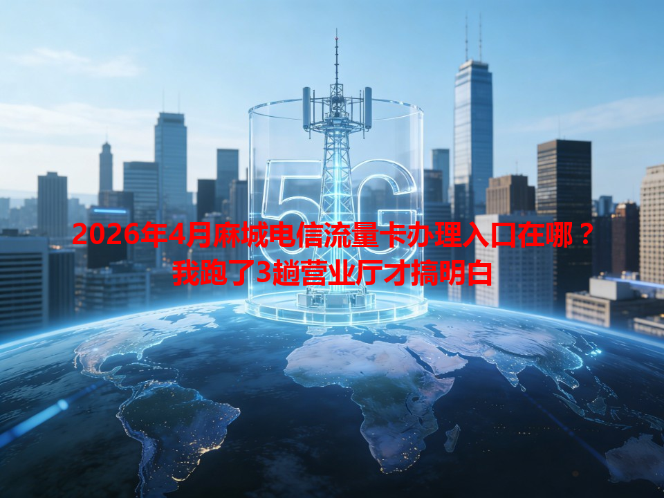 2026年4月麻城电信流量卡办理入口在哪？我跑了3趟营业厅才搞明白
