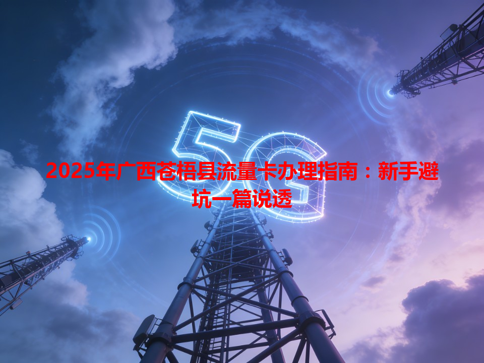 2025年广西苍梧县流量卡办理指南：新手避坑一篇说透