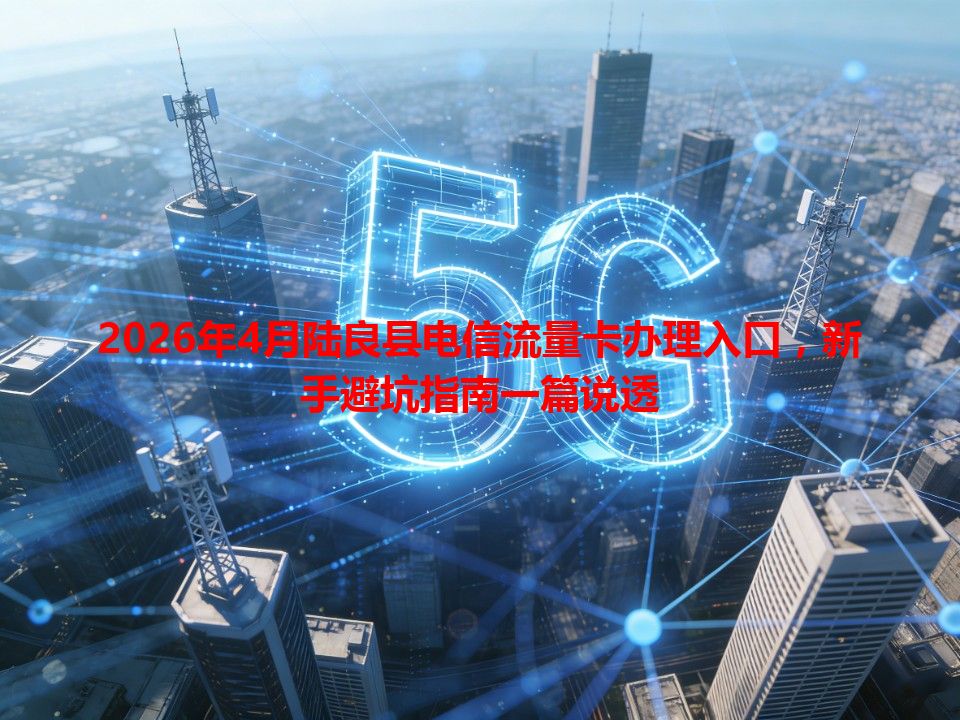 2026年4月陆良县电信流量卡办理入口，新手避坑指南一篇说透