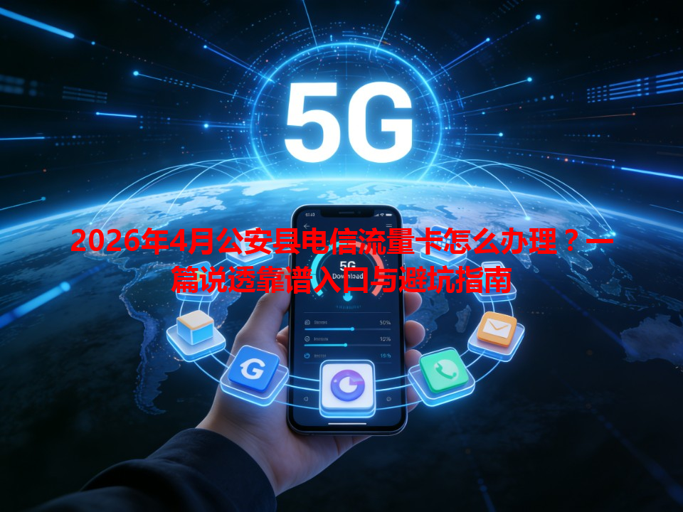 2026年4月公安县电信流量卡怎么办理？一篇说透靠谱入口与避坑指南