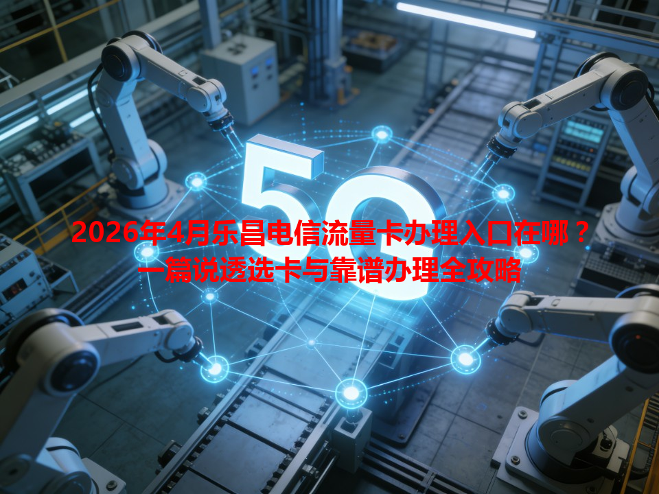 2026年4月乐昌电信流量卡办理入口在哪？一篇说透选卡与靠谱办理全攻略