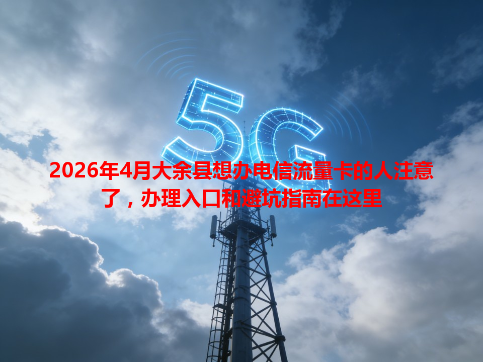 2026年4月大余县想办电信流量卡的人注意了，办理入口和避坑指南在这里