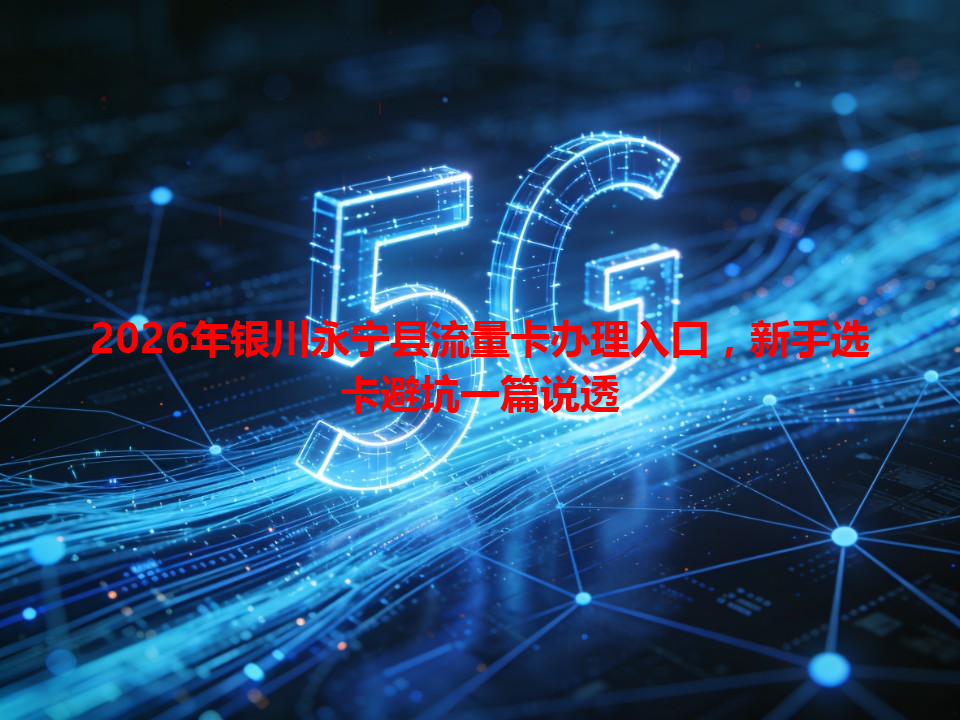2026年银川永宁县流量卡办理入口，新手选卡避坑一篇说透