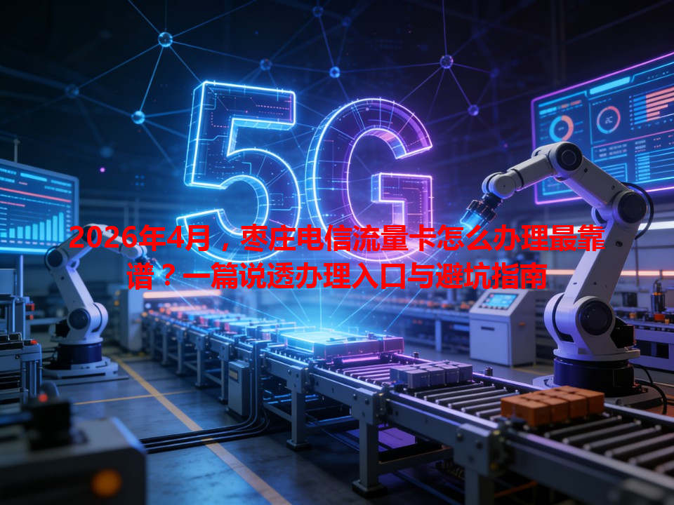 2026年4月，枣庄电信流量卡怎么办理最靠谱？一篇说透办理入口与避坑指南