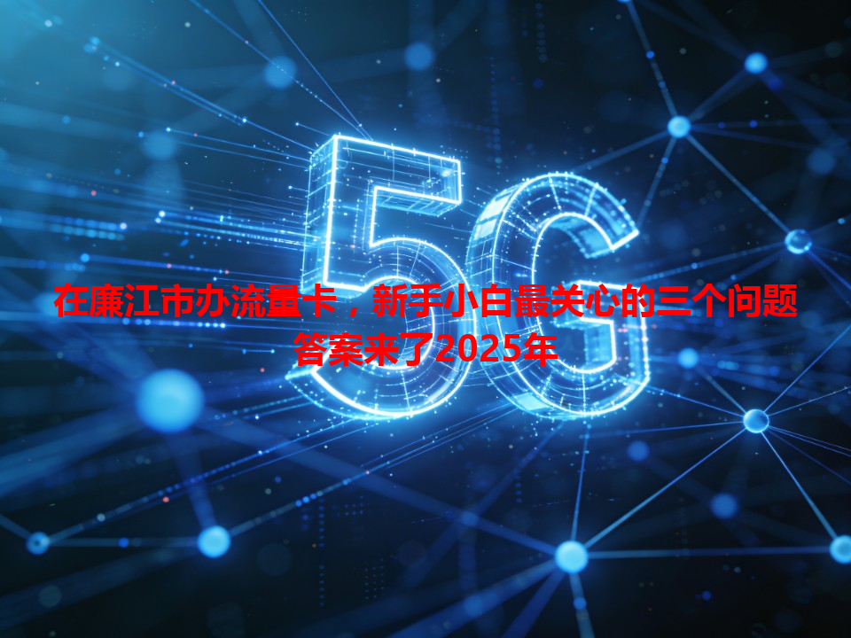 在廉江市办流量卡，新手小白最关心的三个问题答案来了2025年
