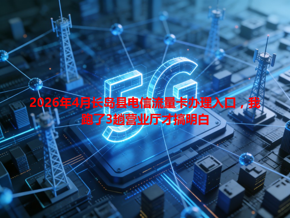 2026年4月长岛县电信流量卡办理入口，我跑了3趟营业厅才搞明白