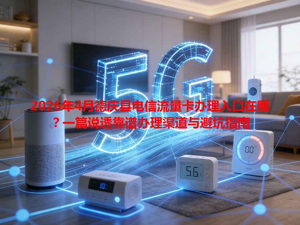 2026年4月德庆县电信流量卡办理入口在哪？一篇说透靠谱办理渠道与避坑指南