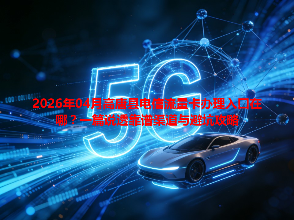 2026年04月高唐县电信流量卡办理入口在哪？一篇说透靠谱渠道与避坑攻略