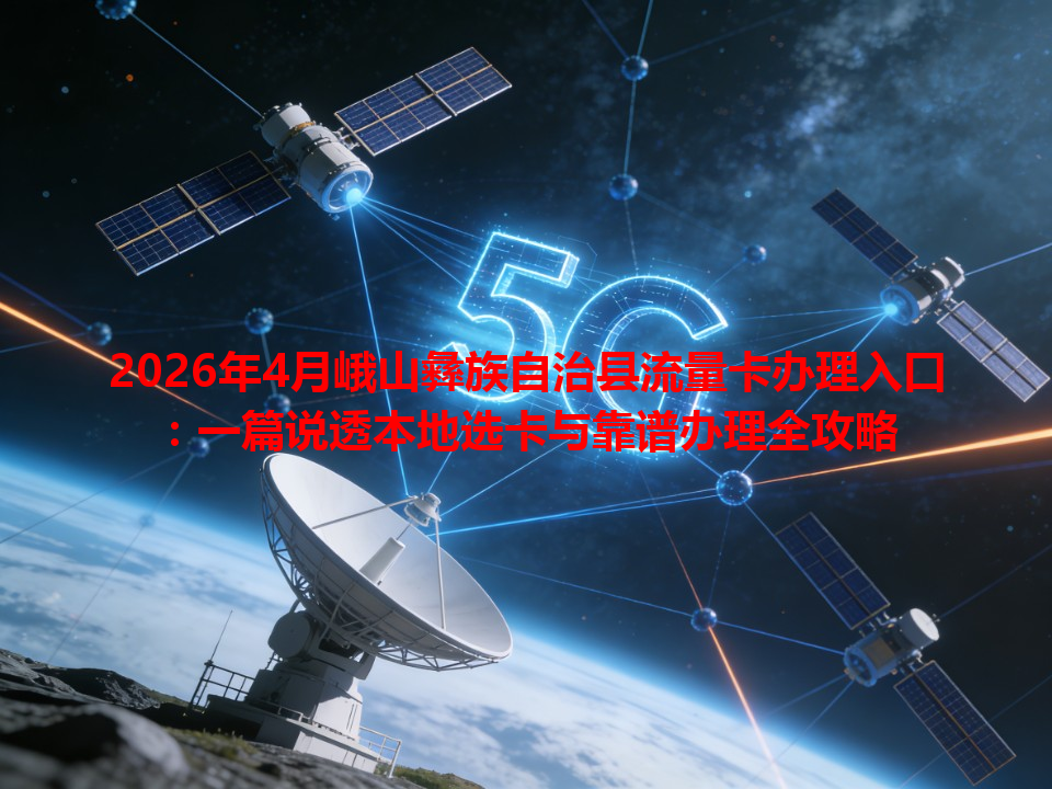 2026年4月峨山彝族自治县流量卡办理入口：一篇说透本地选卡与靠谱办理全攻略