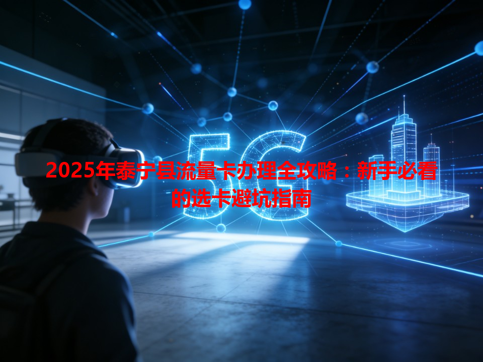 2025年泰宁县流量卡办理全攻略：新手必看的选卡避坑指南