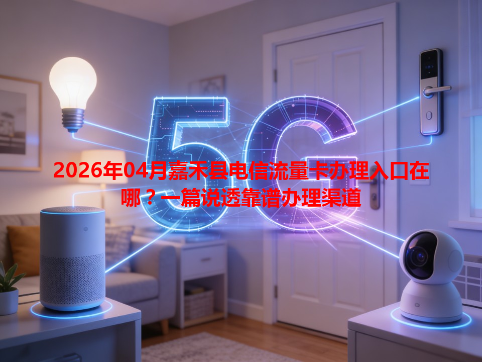 2026年04月嘉禾县电信流量卡办理入口在哪？一篇说透靠谱办理渠道