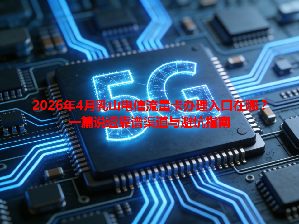 2026年4月乳山电信流量卡办理入口在哪？一篇说透靠谱渠道与避坑指南