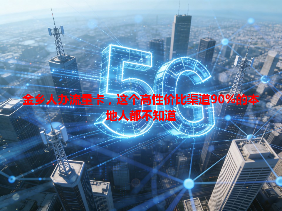 金乡人办流量卡，这个高性价比渠道90%的本地人都不知道