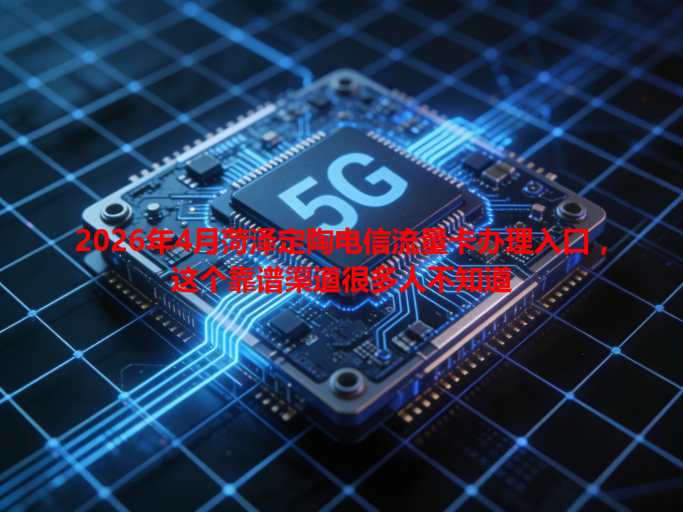 2026年4月菏泽定陶电信流量卡办理入口，这个靠谱渠道很多人不知道