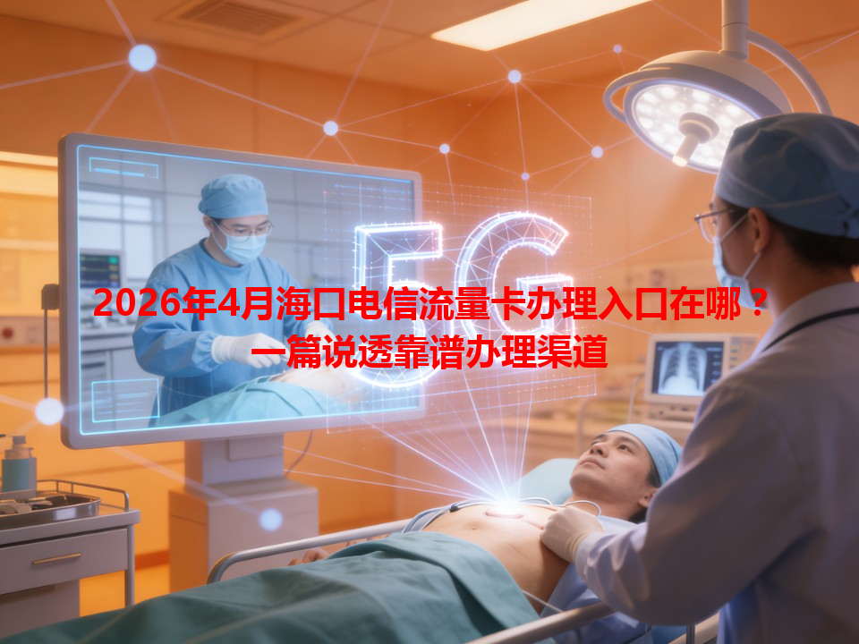 2026年4月海口电信流量卡办理入口在哪？一篇说透靠谱办理渠道