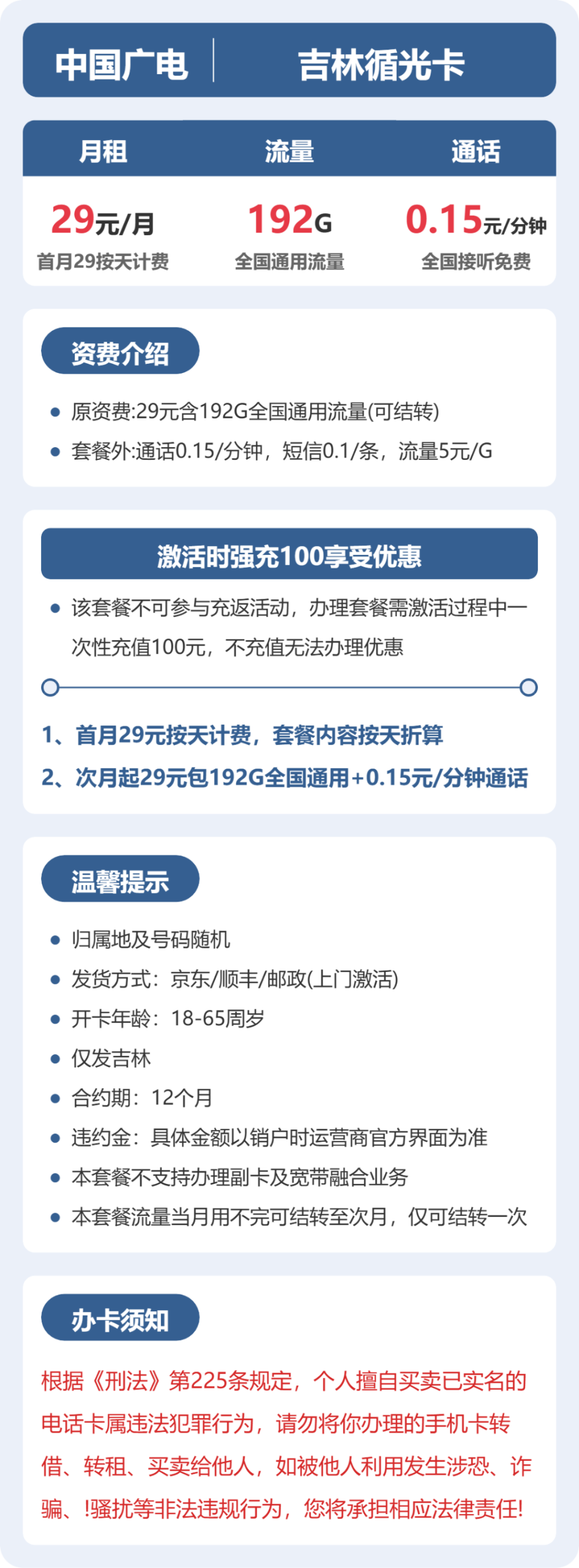 广电吉林循光卡③详情