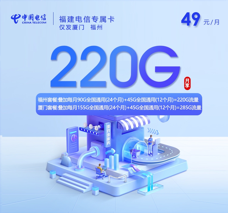 2026年7月24日福建省宁德市寿宁县联通、电信、移动流量卡哪个最划算？