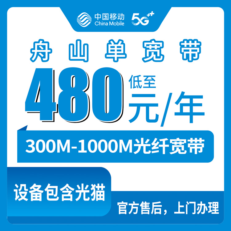2026年8月岱山县新装移动宽带怎么选？300M到1000M六档套餐一年480元起，舟山本地师傅上门安装全记录