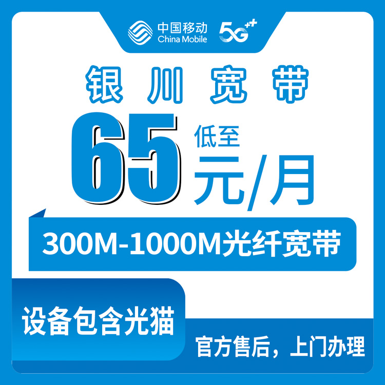 2026年8月31日在银川金凤区装移动宽带，300M到1000M五档套餐怎么选不吃亏？