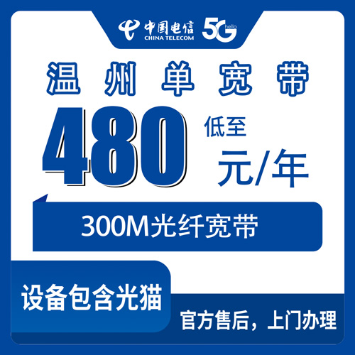 2026年10月25日浙江省温州龙港市电信单宽带480元包年300M怎么装？本地人跑了一圈后的实话