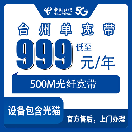 2026年10月24日浙江省台州临海市电信单宽带999元包年500M怎么办？本地师傅上门安装流程和真实资费