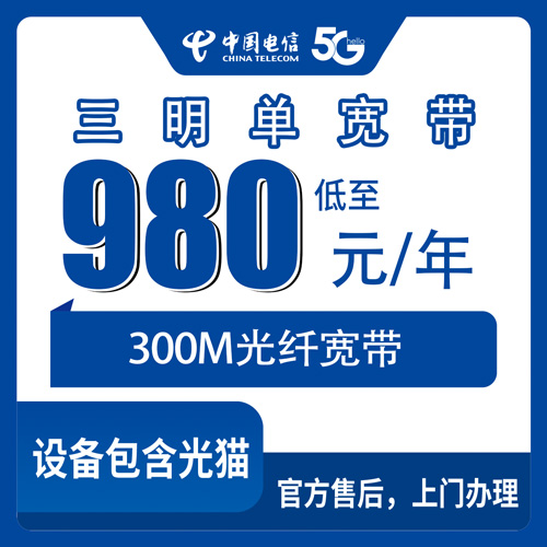 2026年10月29日福建省三明市三元区电信300M单宽带980包年，装之前先看这份实测记录